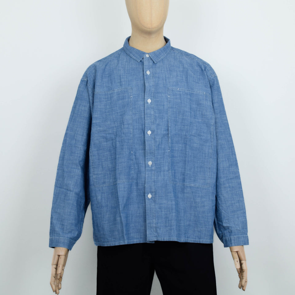 YMC Trapper Shirt - Indigo Chambray