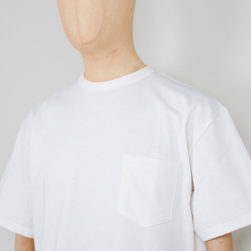 Orslow Sturdy Cotton T-Shirt With Pocket - White