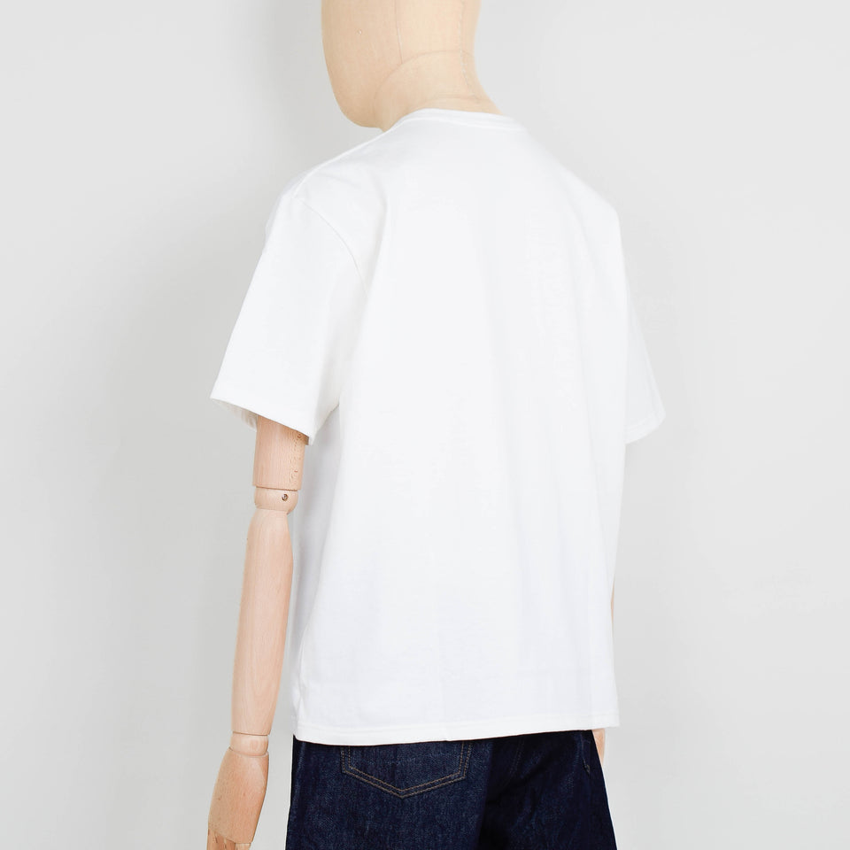 Orslow Sturdy Cotton T-Shirt With Pocket - White