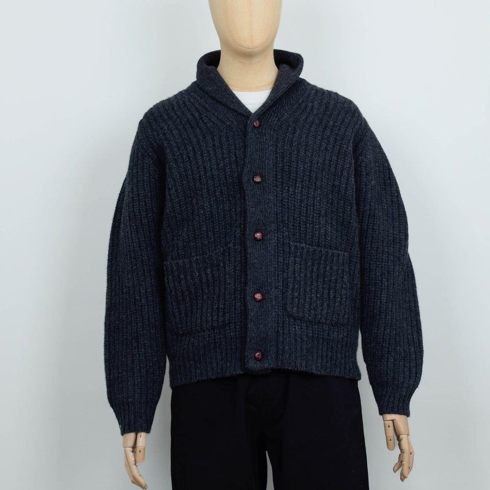 Pittari Shawl Collar Cardigan - Charcoal