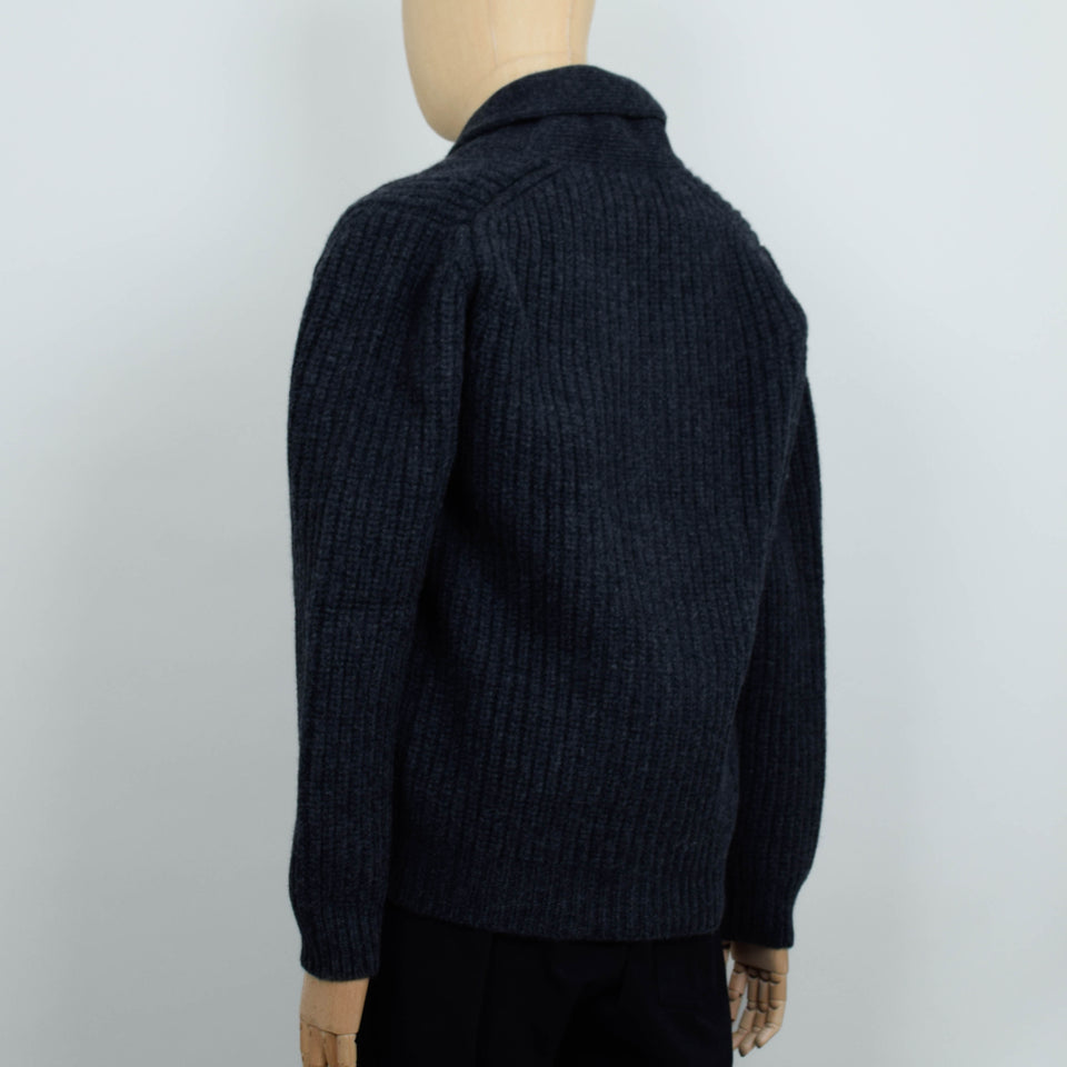 Pittari Shawl Collar Cardigan - Charcoal
