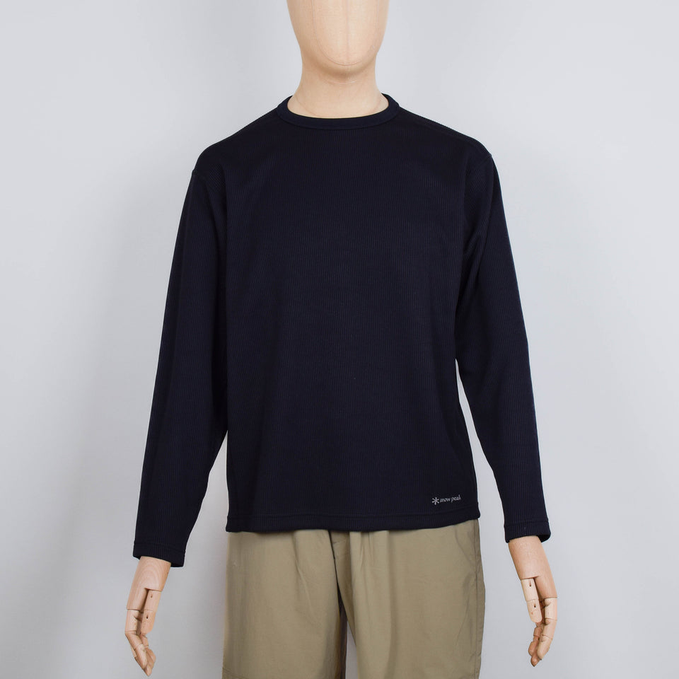 Snow Peak Dry Thermal Long Sleeve T-Shirt - Black