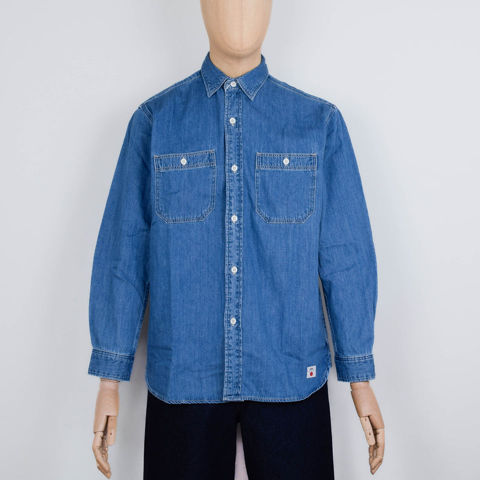 Edwin Work Shirt - Blue Light Used