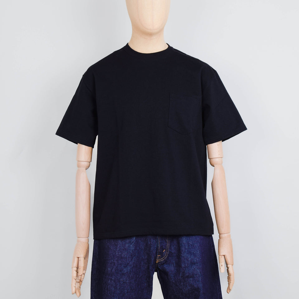 Orslow Sturdy Cotton T-Shirt With Pocket - Black