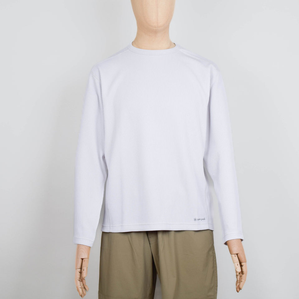 Snow Peak Dry Thermal Long Sleeve T-Shirt - Off White