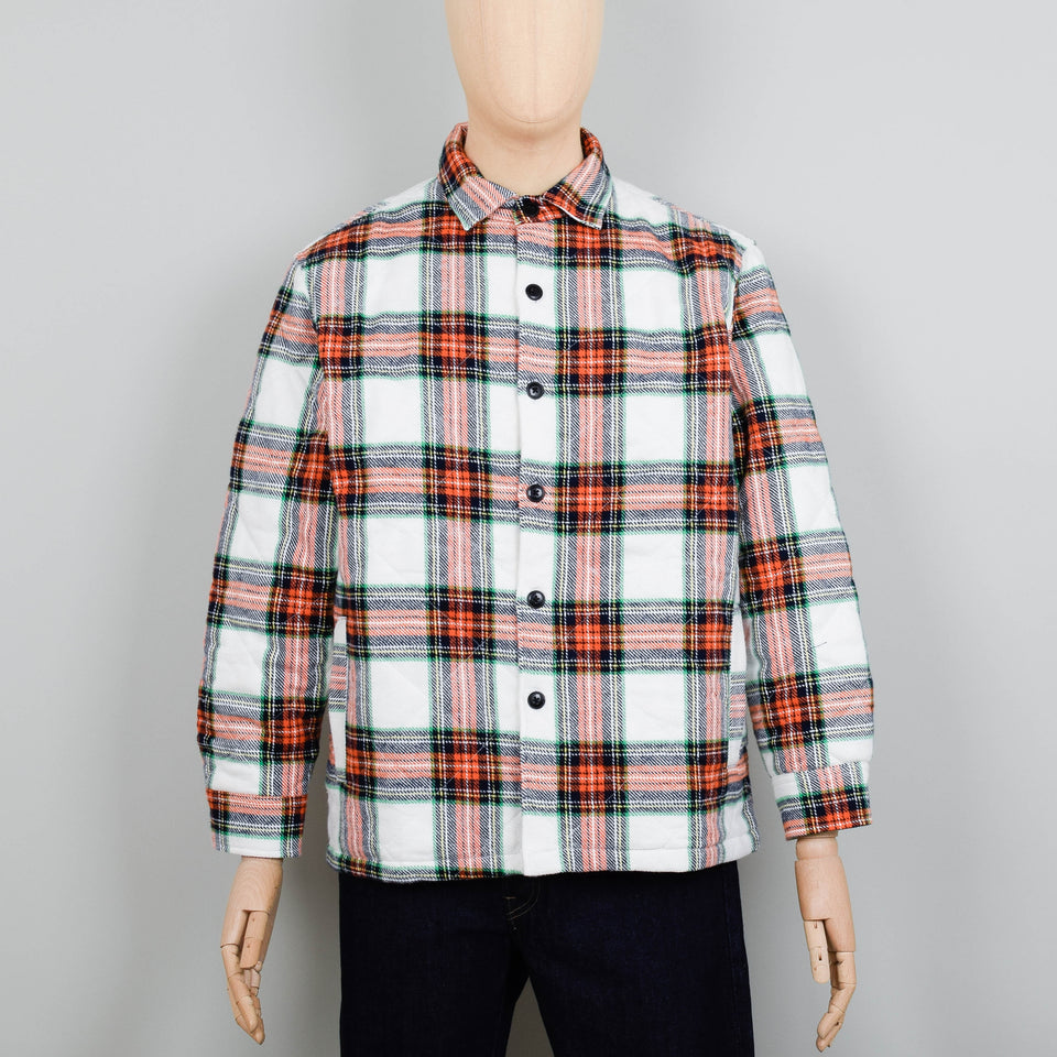 Edwin Sven II Shirt Lined Heavy Flannel Brushed - White/Red