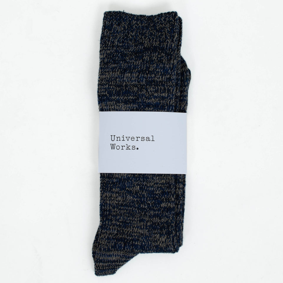Universal Works Slub Sock - Dark Navy