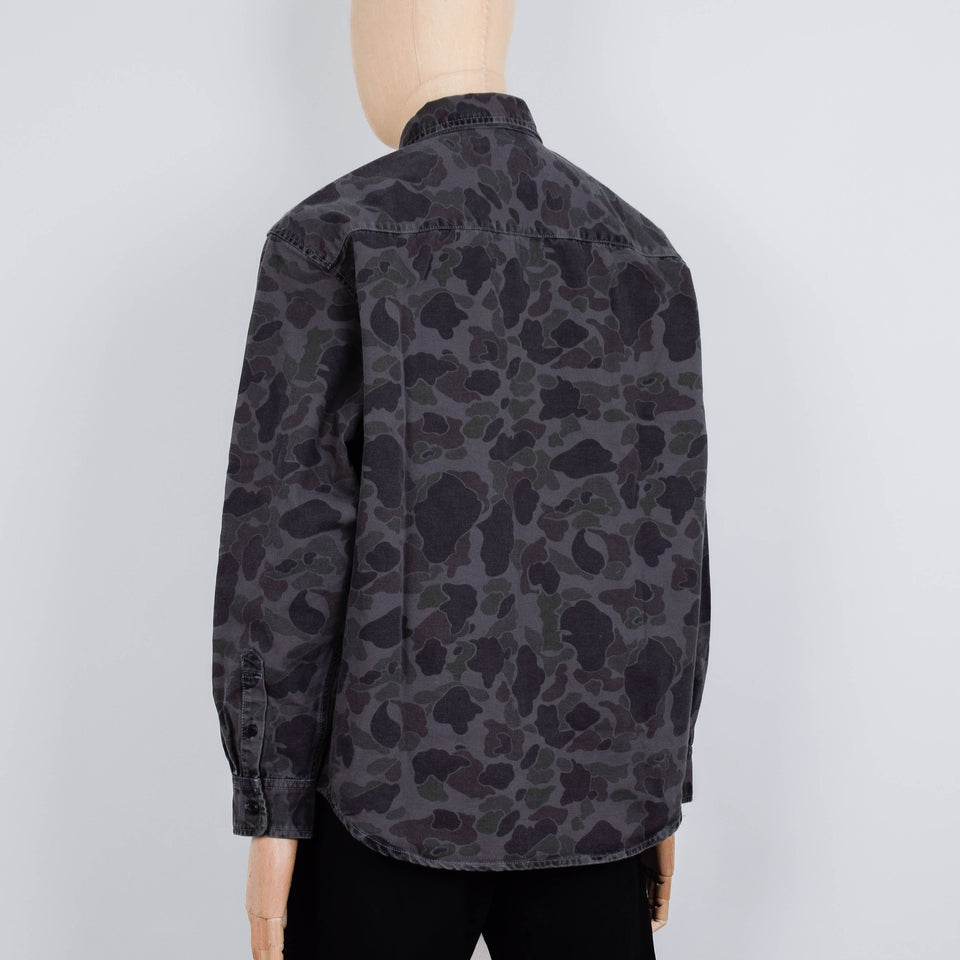 Carhartt WIP L/S Duck Shirt Camo - Green