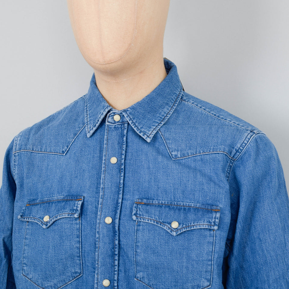 Nudie Jeans George Shirt - Another Kind of Blue Denim – Liquor Store