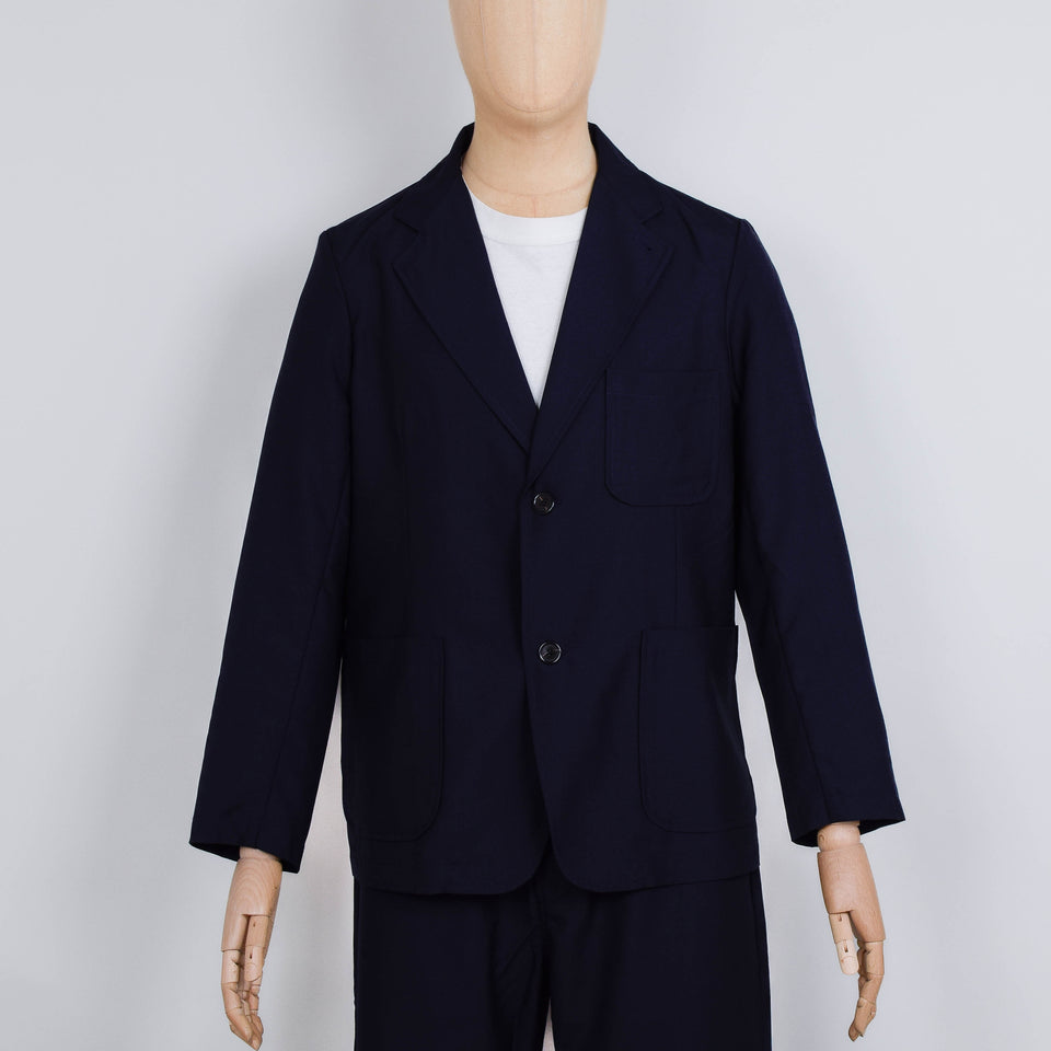 Universal Works Two Button Jacket Tropical Suiting - Navy