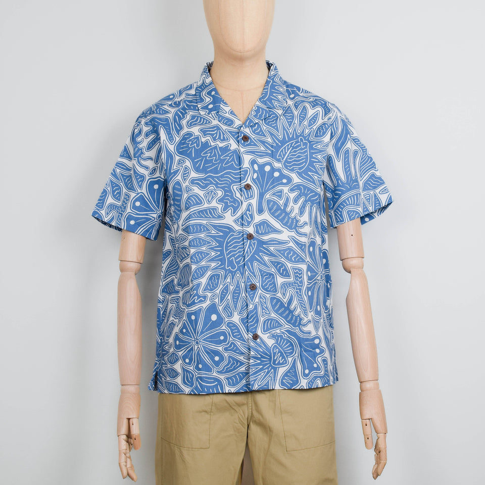 Patagonia M's Tidal Threads Camp Shirt - Bees and Flowers: Still Blue