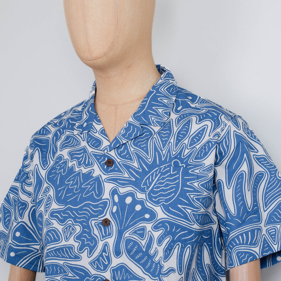 Patagonia M's Tidal Threads Camp Shirt - Bees and Flowers: Still Blue