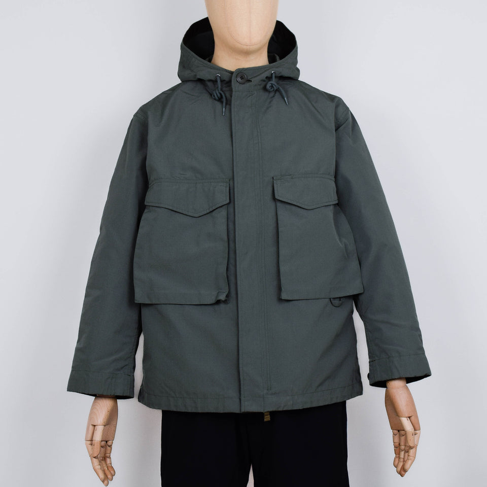Snow Peak TAKIBI Ripstop Adjustable Fishtail Coat - Olive