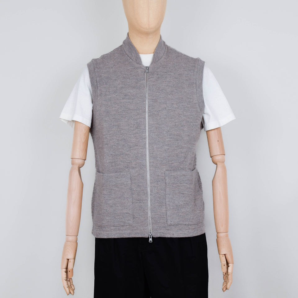 NN. 07 Boiled Vest 6398 - Khaki Beige