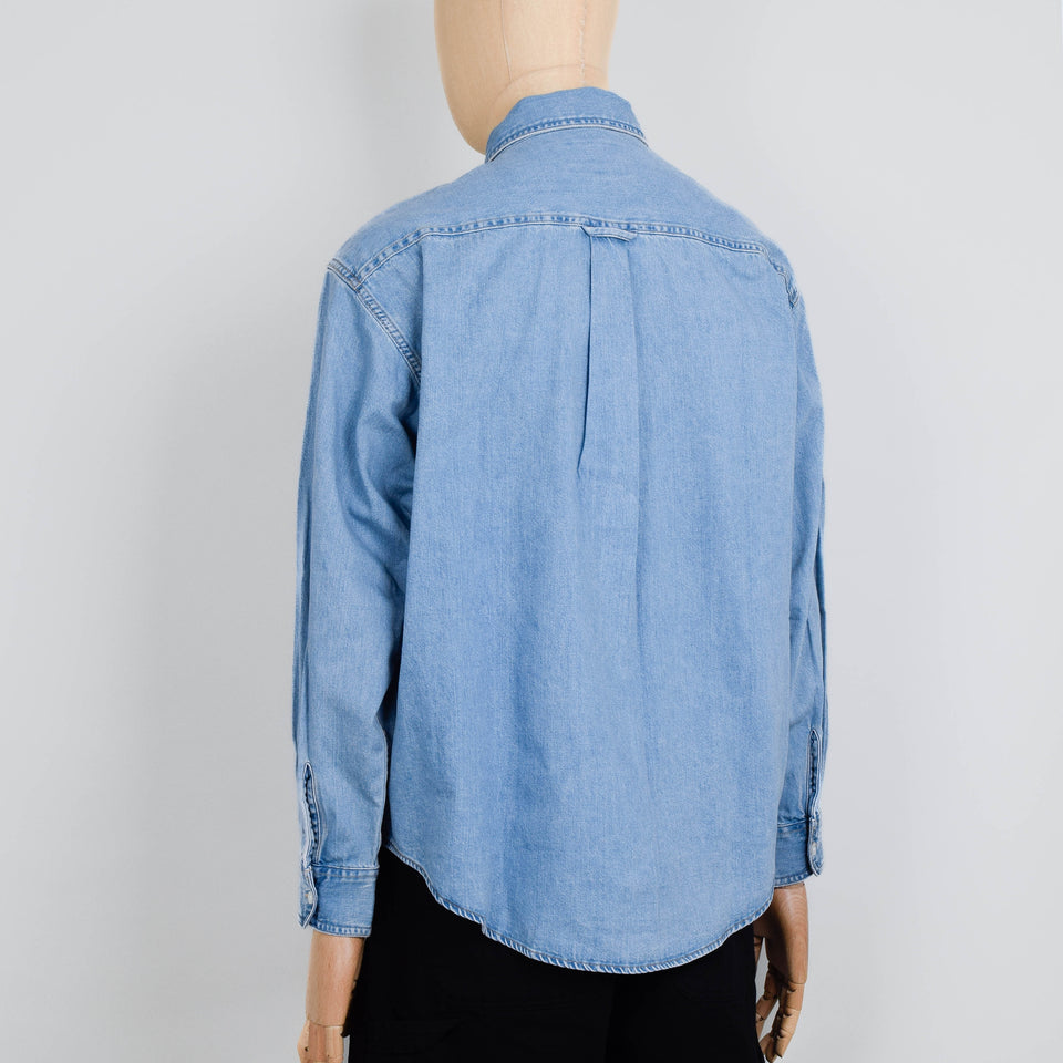 Carhartt WIP L/S Lucas Shirt - Blue Stone Washed