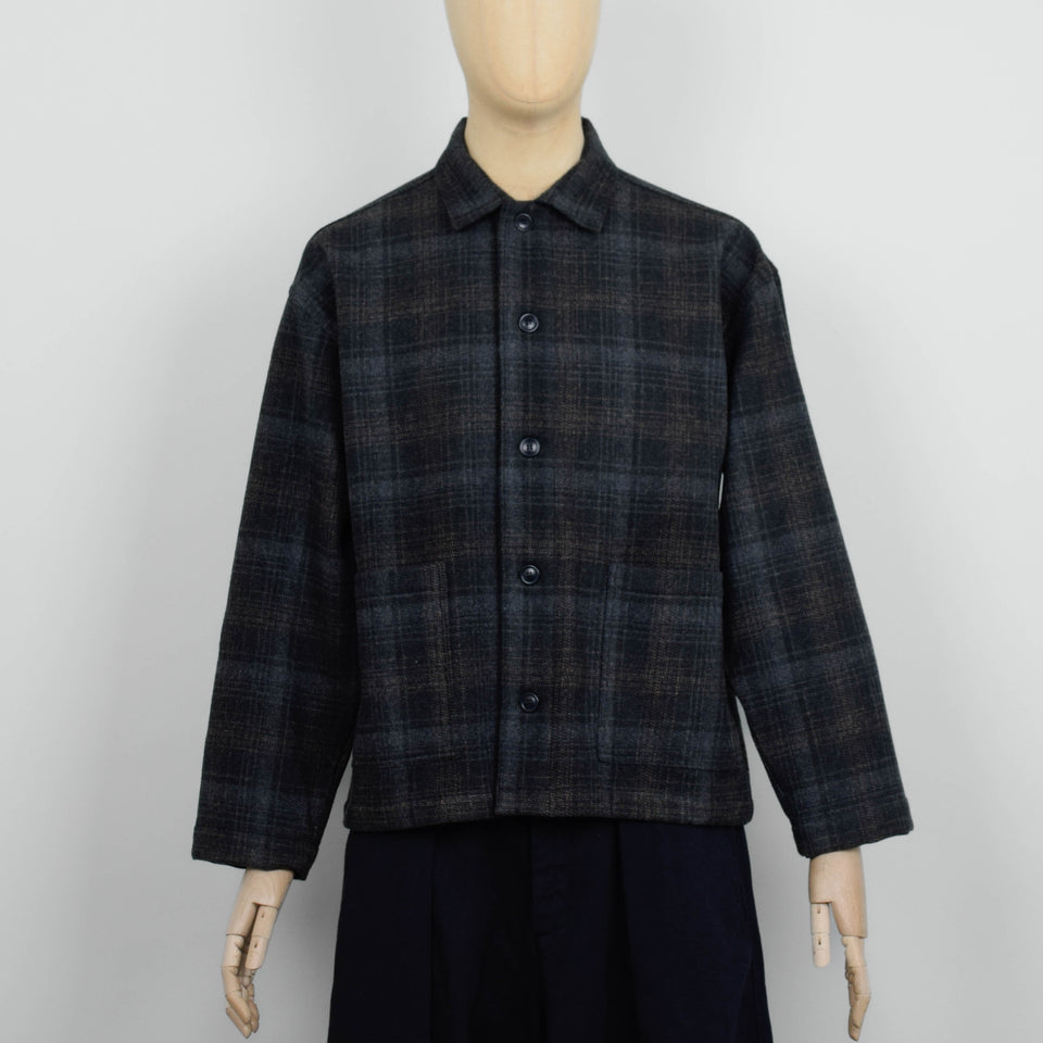 YMC PJ Overshirt - Brown Multi