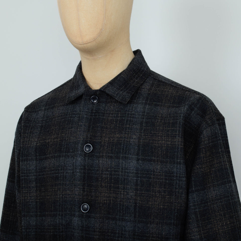 YMC PJ Overshirt - Brown Multi