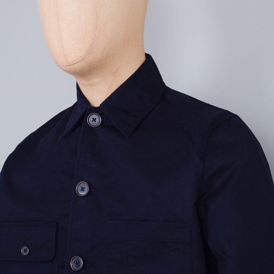 Universal Works Merchant Jacket Brushed Polytech - Navy