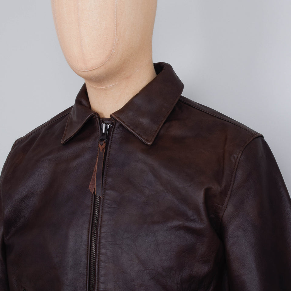 Nudie Jeans Eddy Rider Leather Jacket - Brown