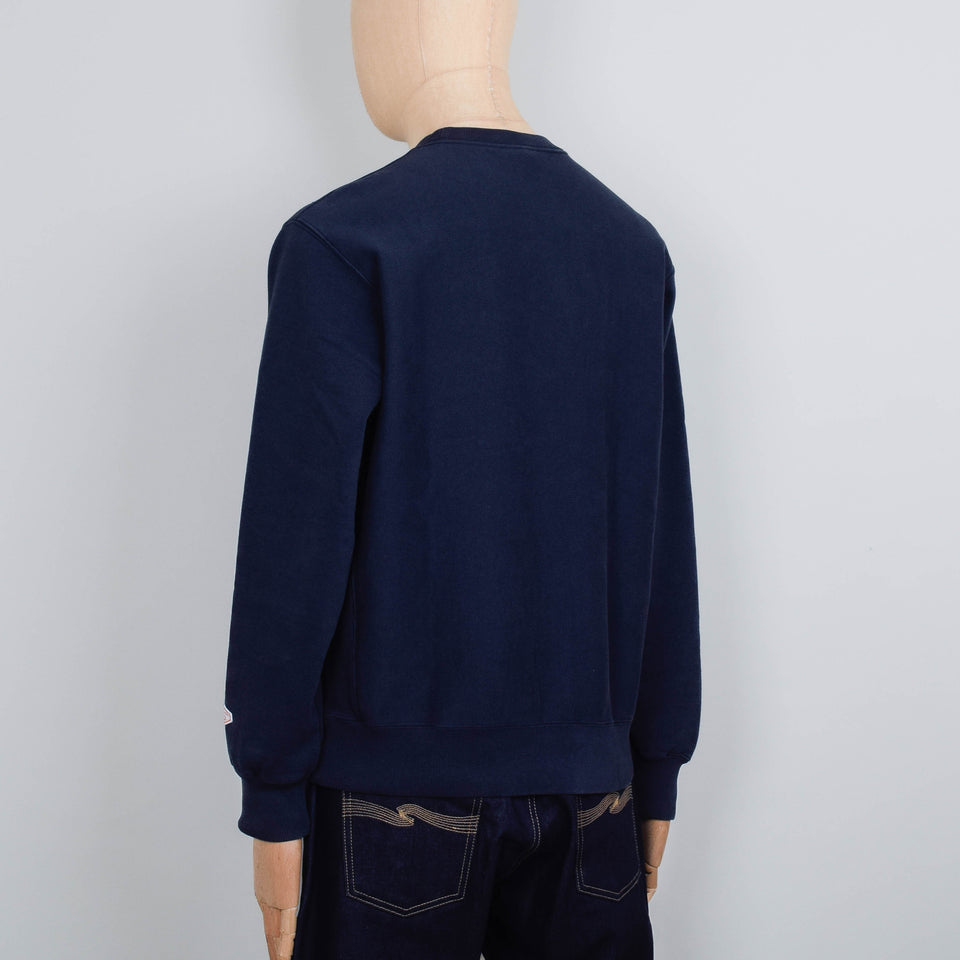 Nudie Jeans Hasse Crew Neck Sweatshirt - Navy