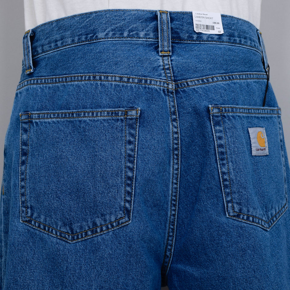 Carhartt WIP Landon Short -  Blue Stoned Bleached