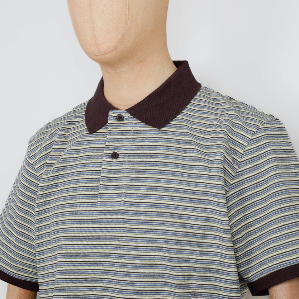 Carhartt WIP Dion Polo Cotton Waffle - Dion Stripe Waffle
