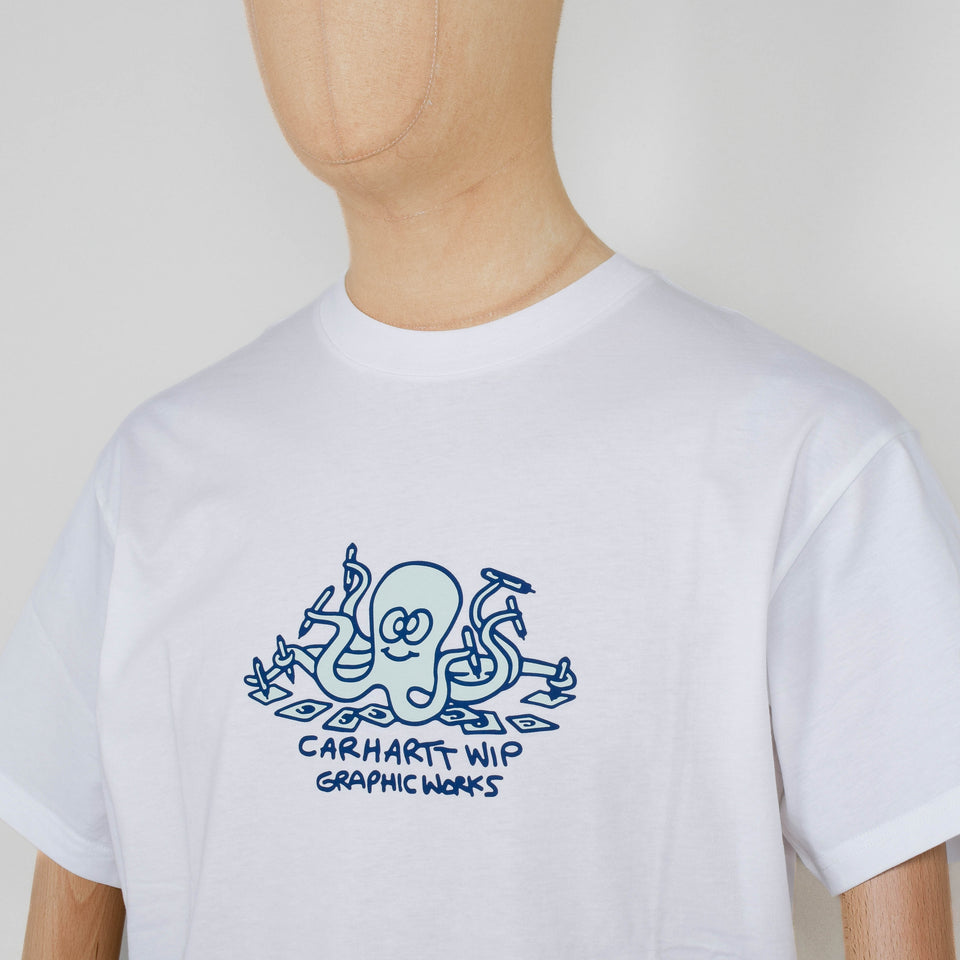 Carhartt WIP S/S Ink Lab T-Shirt Single Jersey - White