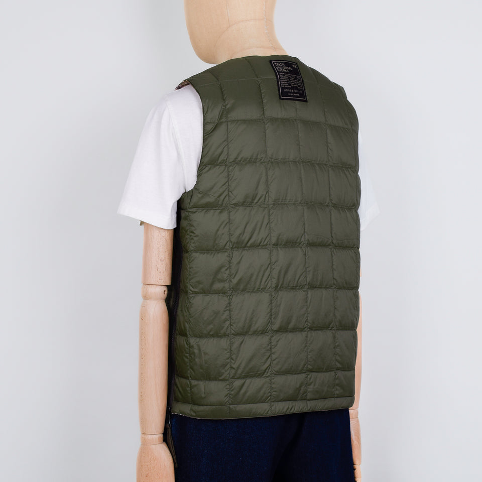 Universal Works x Taion Military Liner Vest (Reversible) - Dark Olive