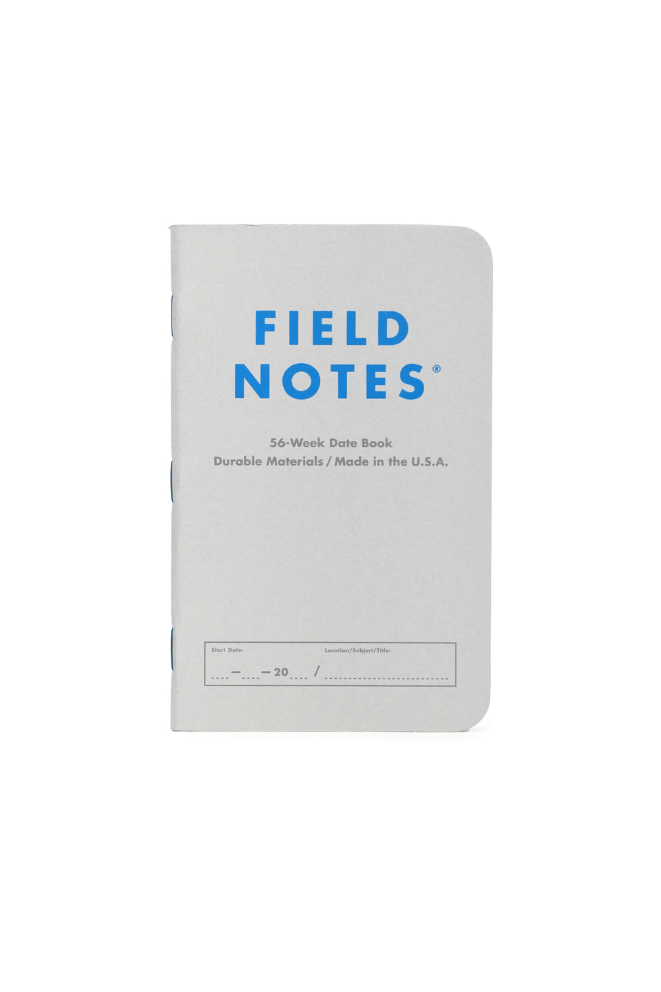 Field Notes Index: 56 Page Ledger and Date books - Blue/Green