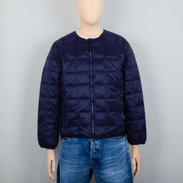 Taion 104 Crew Neck Zip Down Jacket - Navy – Liquor Store