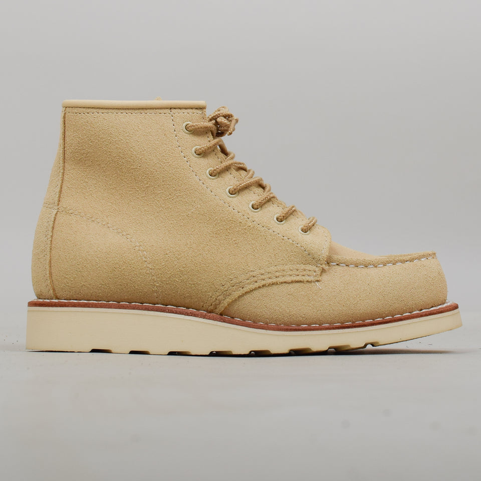 Red Wing (Womens) 6" Moc Toe - Abilene (Cream)