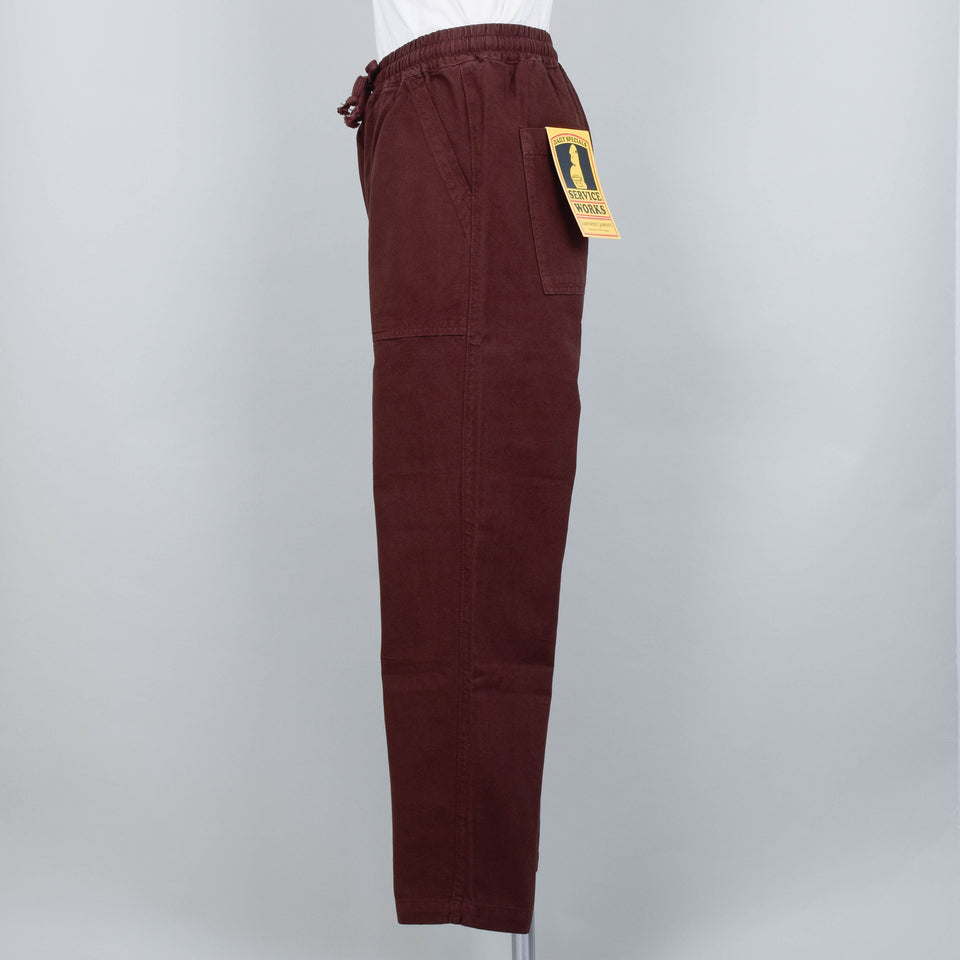 Service Works Classic Canvas Chef Pants - Brown