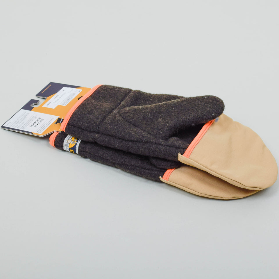 Elmer By Swany EM362 Recycled Wool Fleece Glove with Flip Top - Khaki