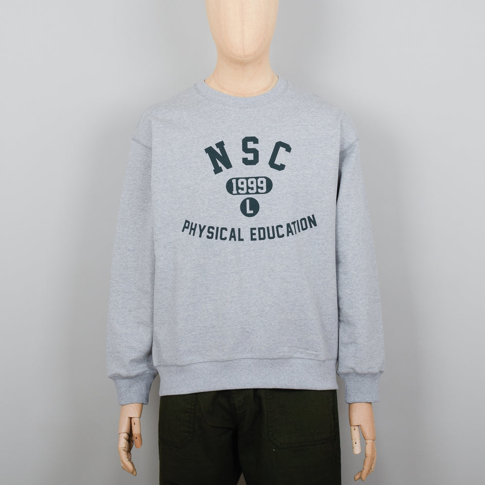Uniform Bridge Navy Sports Club Sweatshirt - Melange Grey