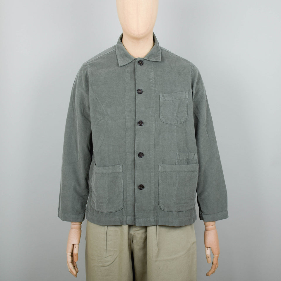 Universal Works Bakers Overshirt Fine Cord - Green