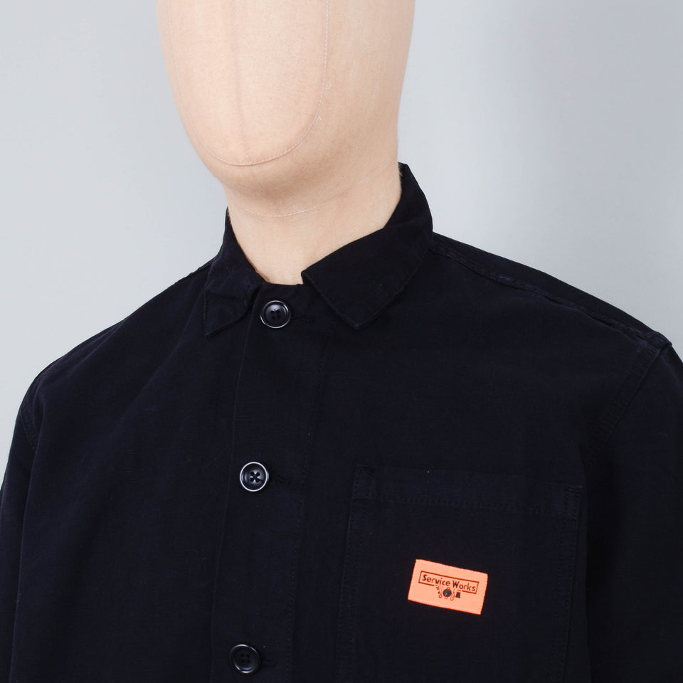 Service Works Canvas Coverall Jacket - Black
