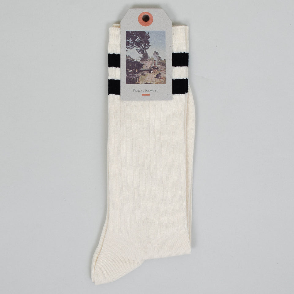 Nudie Amundsson Sport Sock - Off White