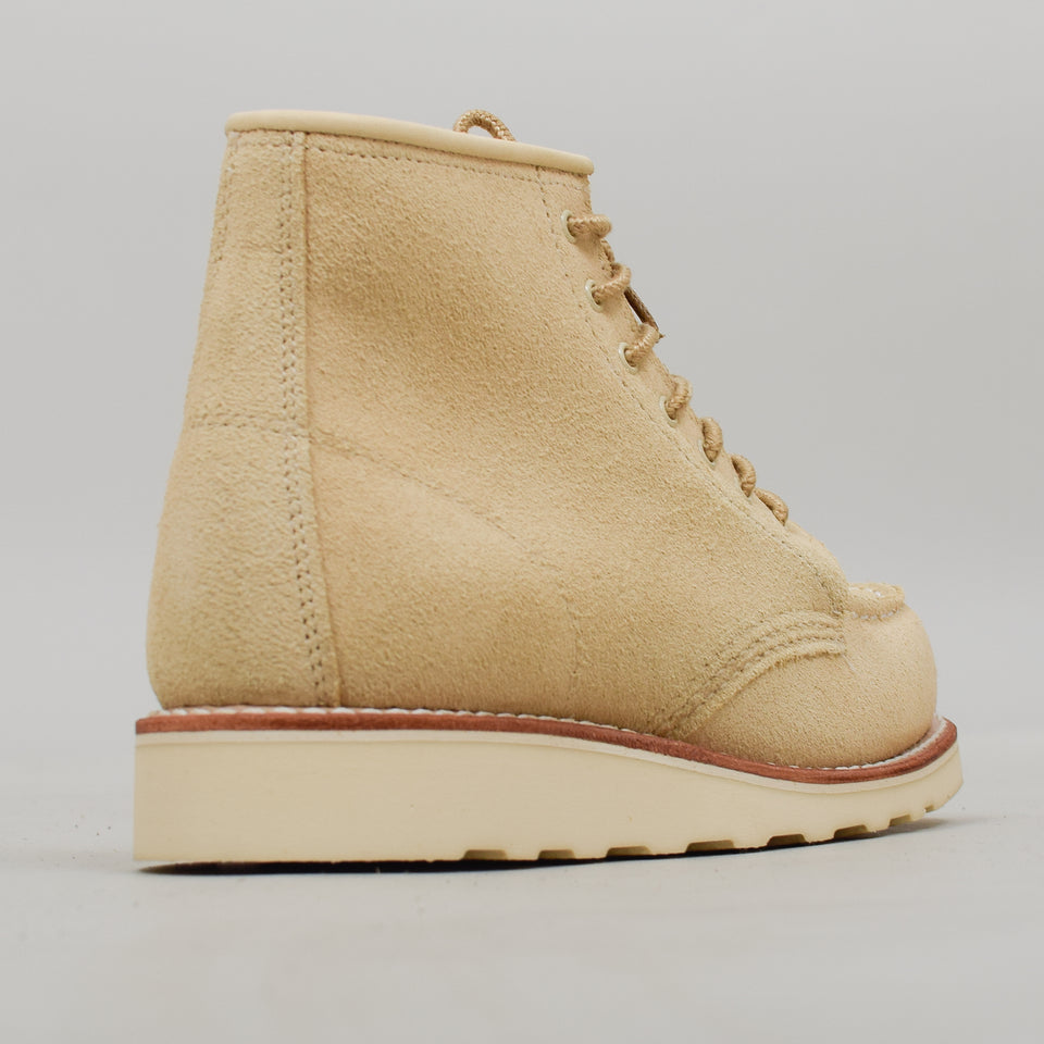 Red Wing (Womens) 6" Moc Toe - Abilene (Cream)