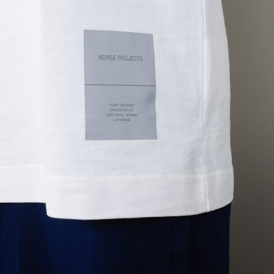 Norse Projects Holger Tab Series SS T-Shirt - White