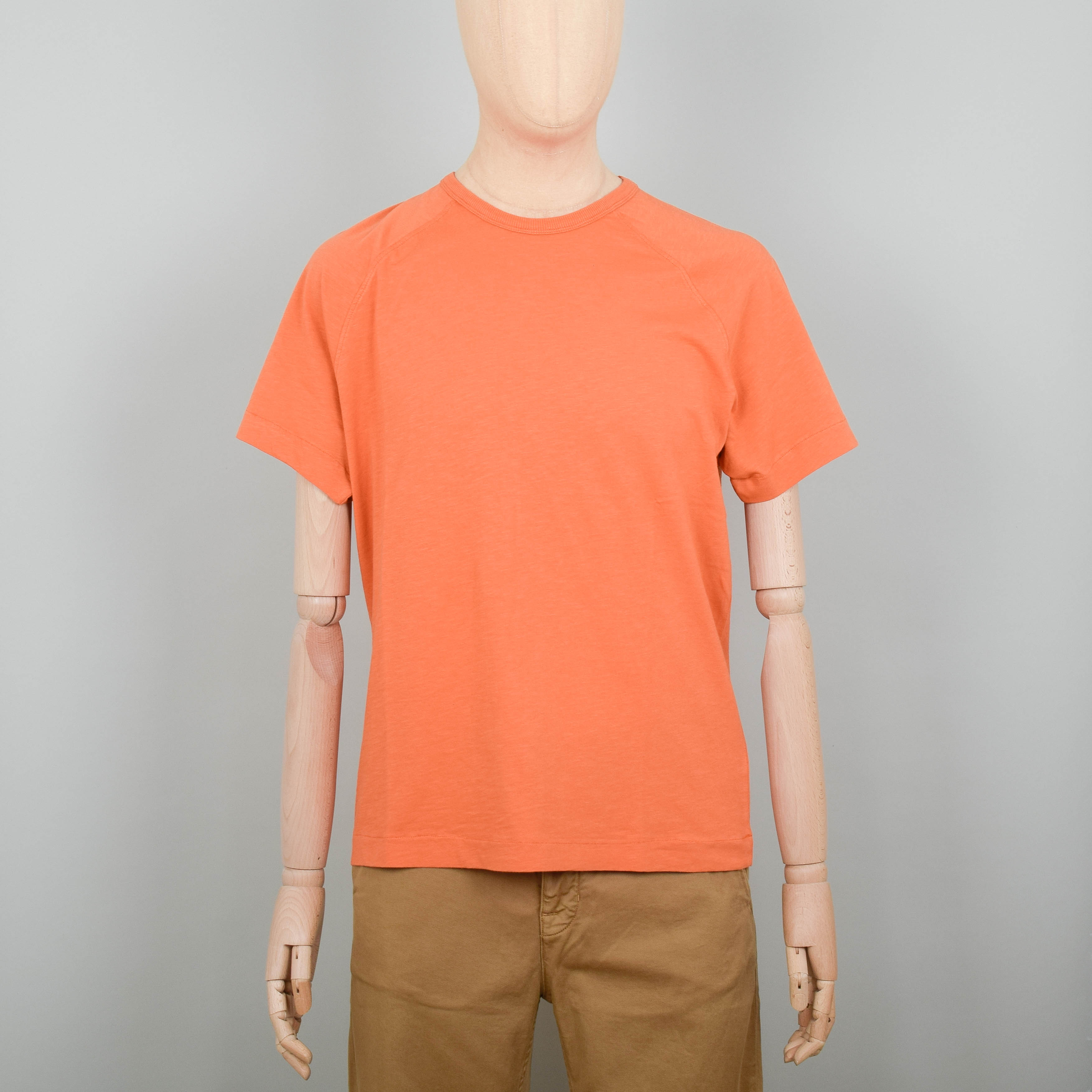 YMC｜SHORT-SLEEVED ROUND NECK T-SHIRTS (TELEVISION RAGLA YMC TV Raglan | Blue | P6NAA-40