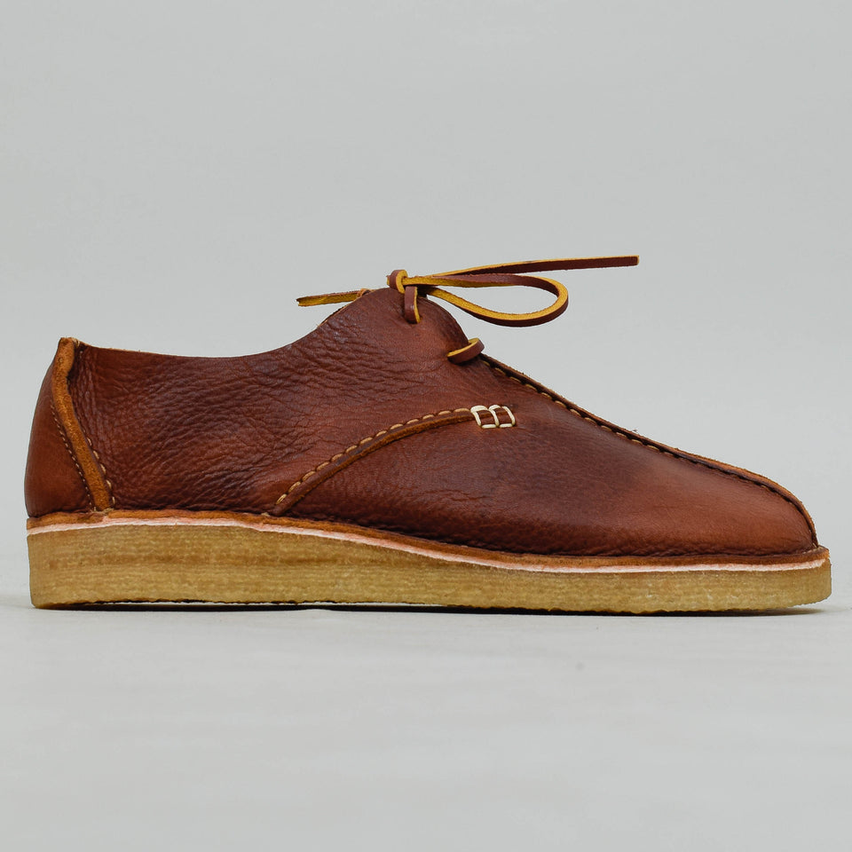Yogi Caden Centre Seam Leather Shoe - Chestnut Brown