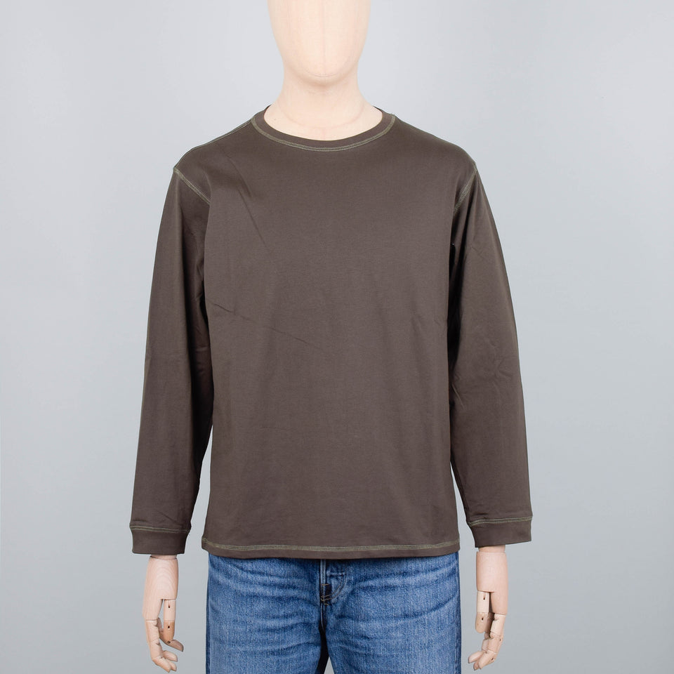 Satta Organic Longsleeve T-Shirt - Charcoal