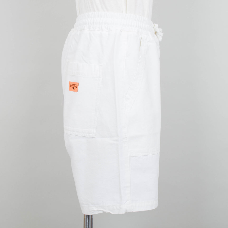 Service Works Classic Canvas Chef Shorts - Off-White