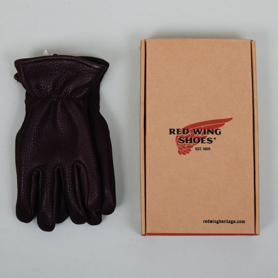 Red Wing Leather Lined Gloves - Brown