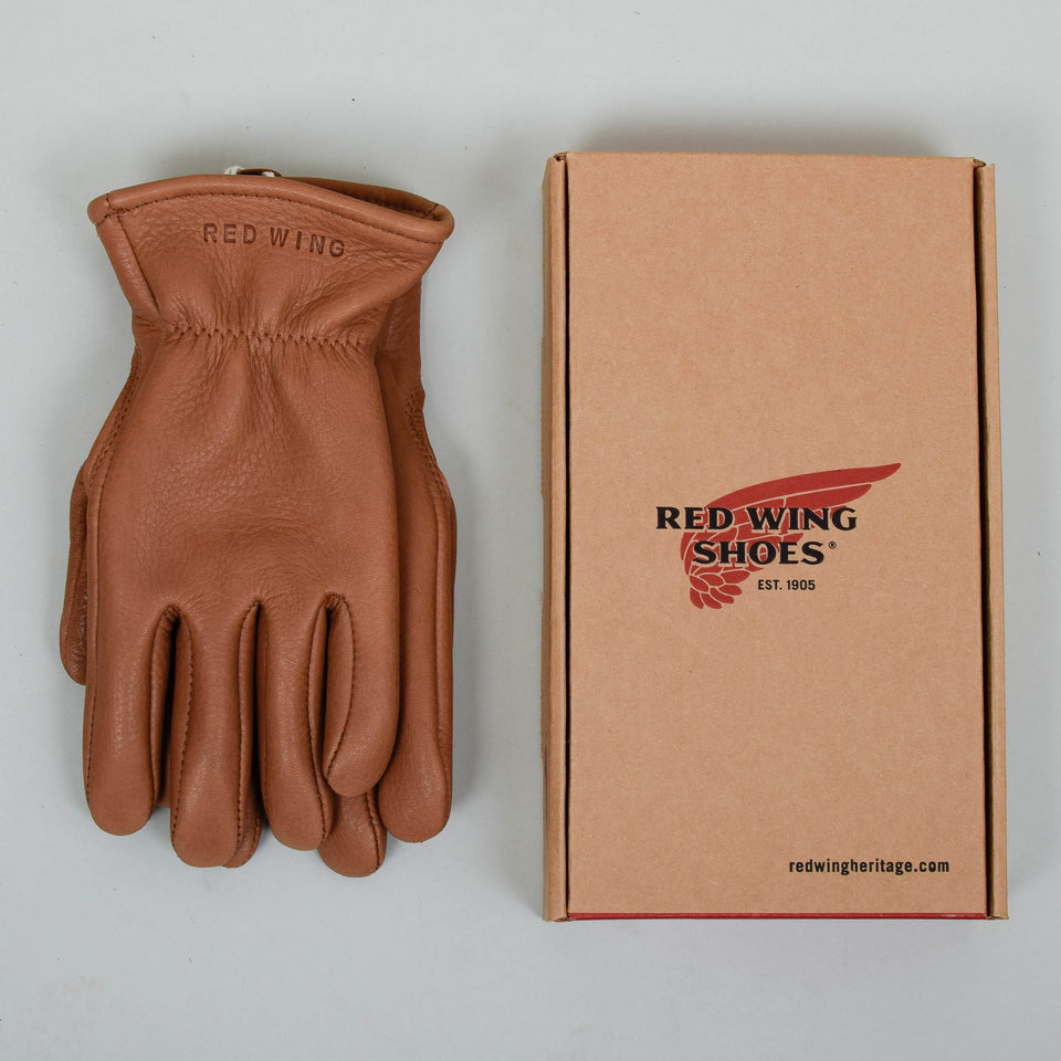 Red Wing Leather Lined Gloves - Carmel