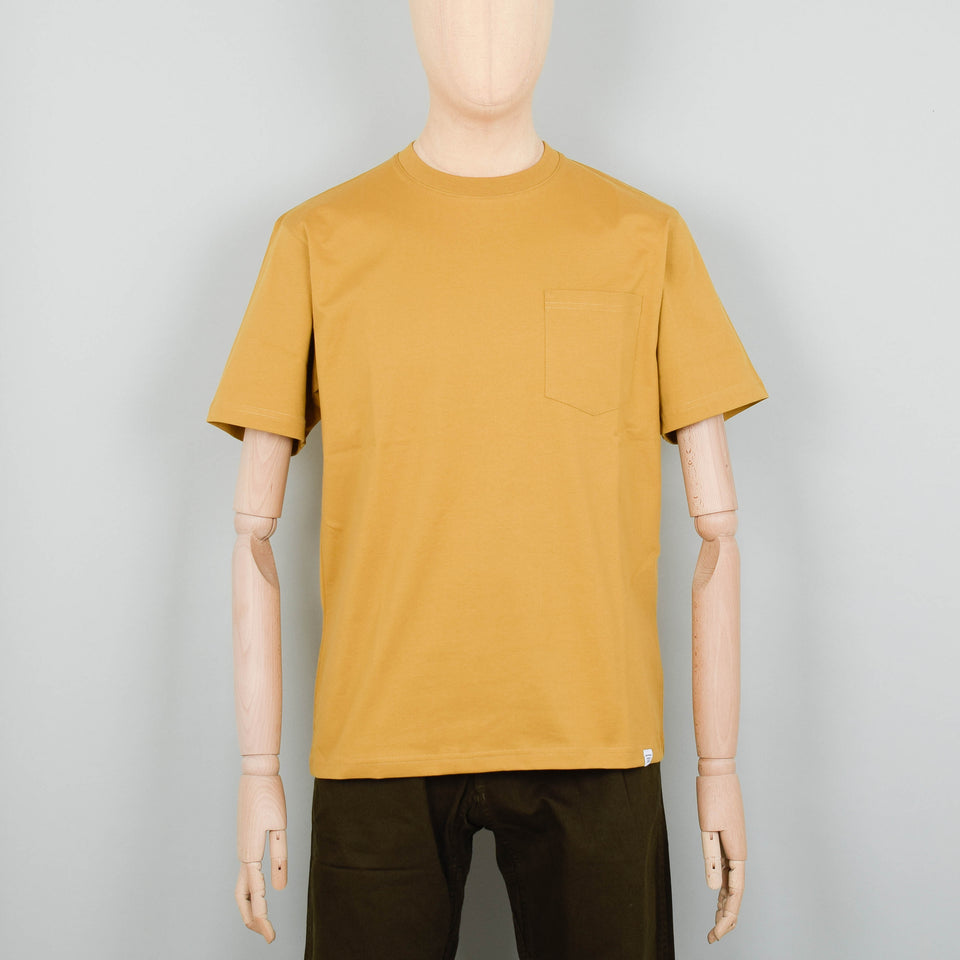 Norse Projects Johannes Standard Pocket SS T-Shirt - Turmeric Yellow