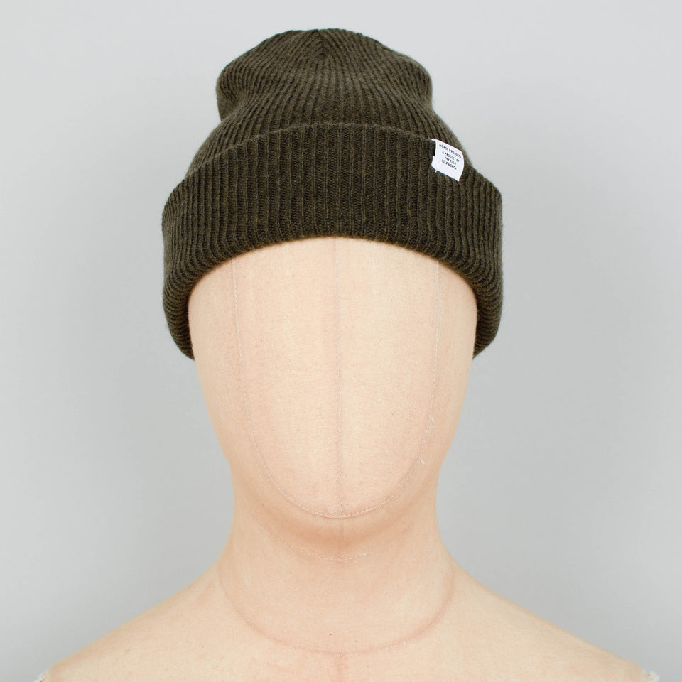 Norse Projects Beanie - Dark Olive