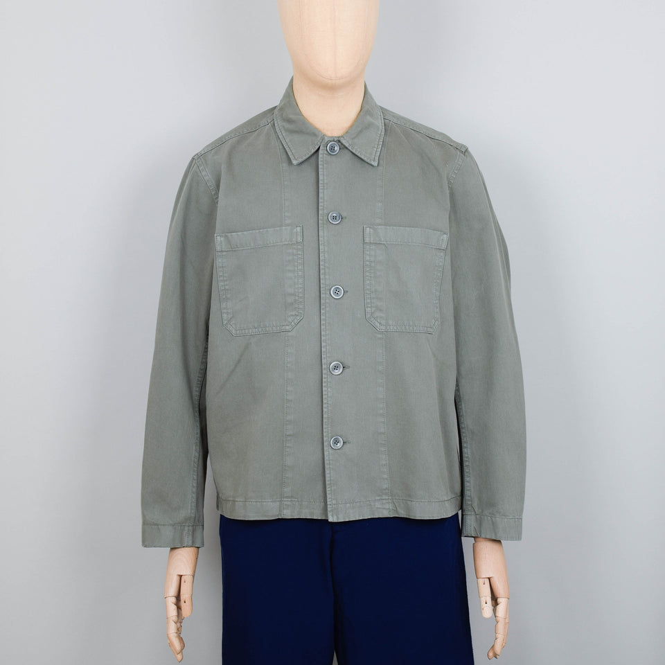 Norse Projects Tyge Broken Twill Overshirt - Dried Sage Green