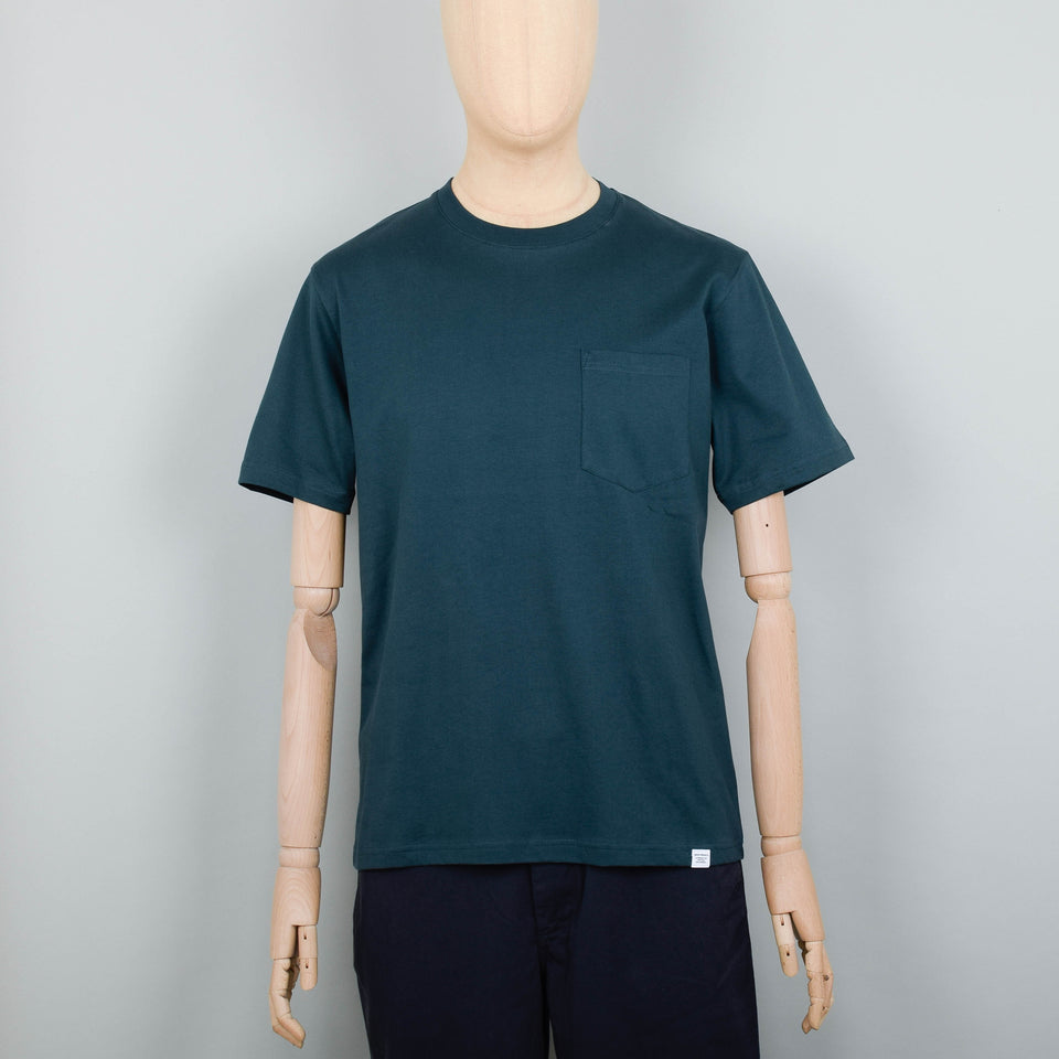 Norse Projects Johannes Standard Pocket SS T-Shirt - Varsity Green