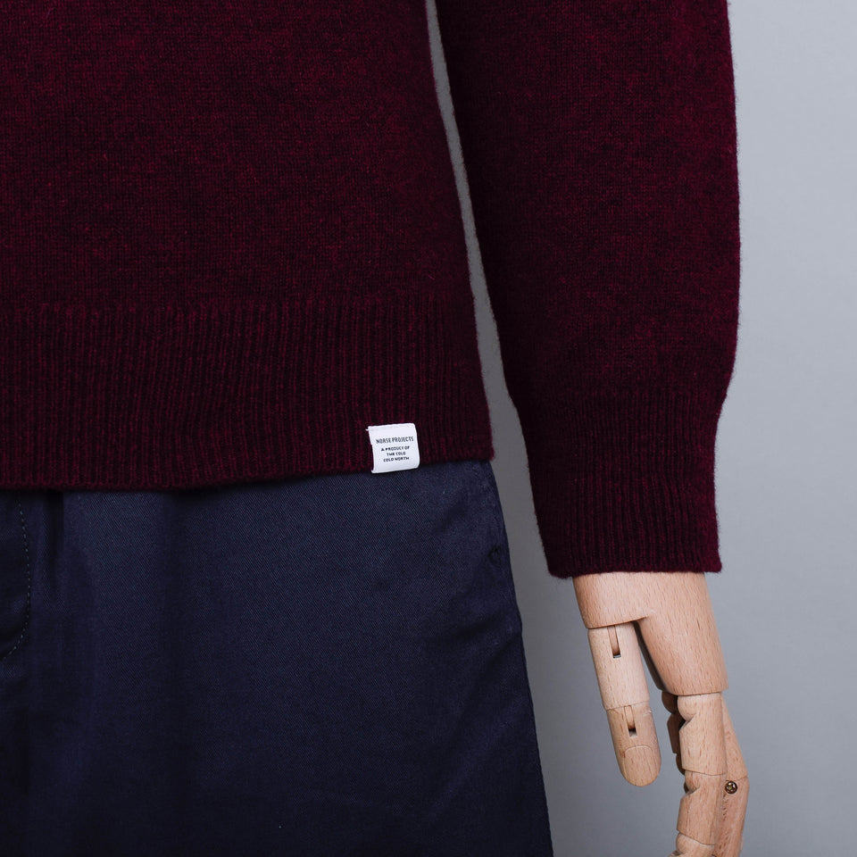 Norse Projects Sigfred Lambswool - Burgundy